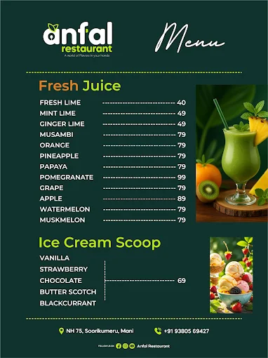 Anfal Menu 1